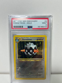 Selling WOTC Pokemon Cards: Forretress Holo Neo Discovery PSA 9