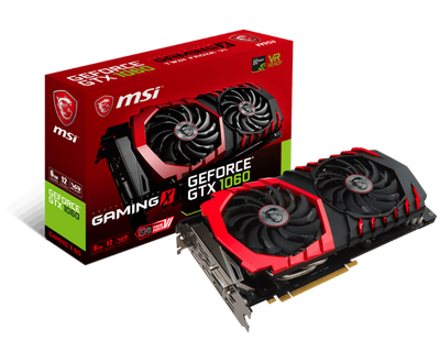 MSI Nvidia GeForce® GTX 1060 GAMING X 6G GPU, View more