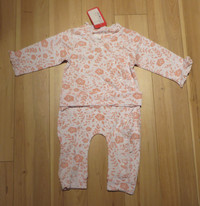 Pyjama Pour Fille 1-pièce, coton Grandeur 9/12 Mois & 6/9 Mois