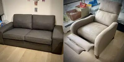 sofa and recliner , View more
