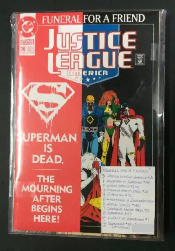 SUPERMAN:  FUNERAL FOR A FRIEND  11 Comic Set in Comics & Graphic Novels in Calgary - Image 2