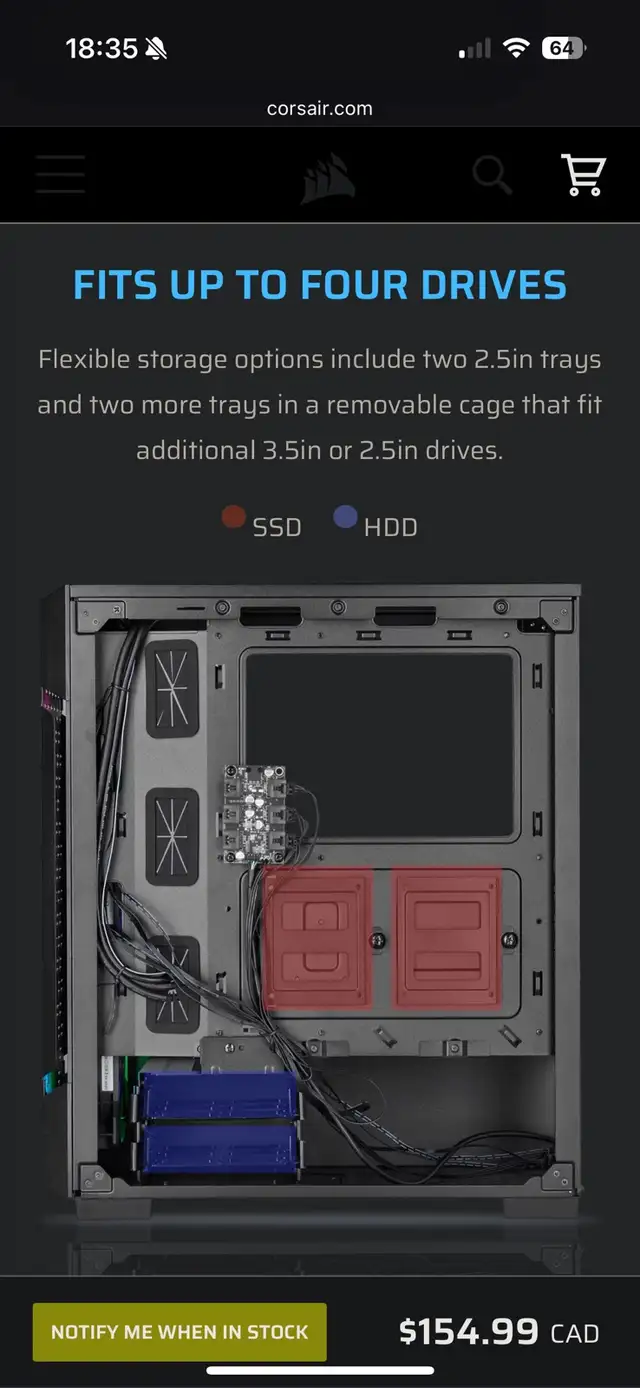 Corsair ICUE 220T Case in Desktop Computers in Oakville / Halton Region - Image 10