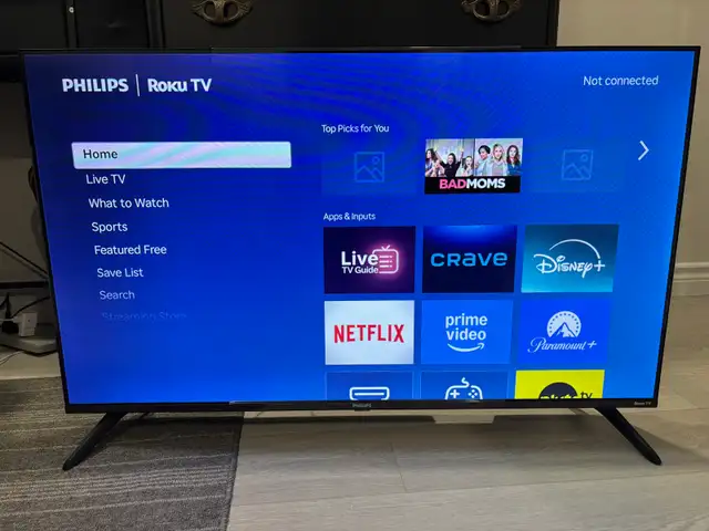 43” Philips Roku TV