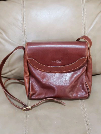 Basido Italian Leather Fashion Shoulder Bag Italy Brown, View more