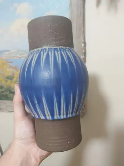 Thomas Toft Studio, Denmark. Round Vase. Mid Century Modern, View more