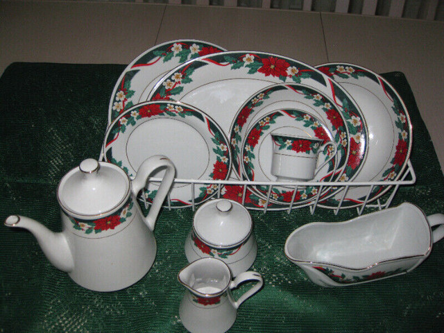 CHRITMAS DINNER SET -  46 pieces in Kitchen & Dining Wares in Peterborough