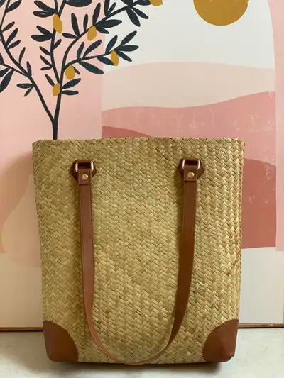Straw tote bag, View more
