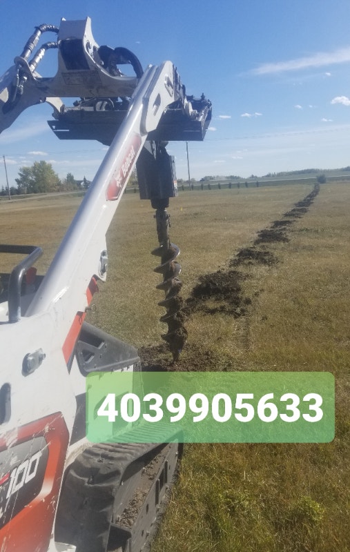 Post holes 10 4039905633 Fence, Deck, Railing & Siding Calgary Kijiji