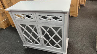 Floor Cabinet with Mirror Doors and 2 Drawers