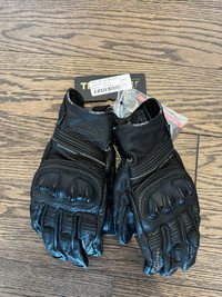 TRIUMPH JANSSON  LEATHER MOTORCYCLE GLOVE SMALL