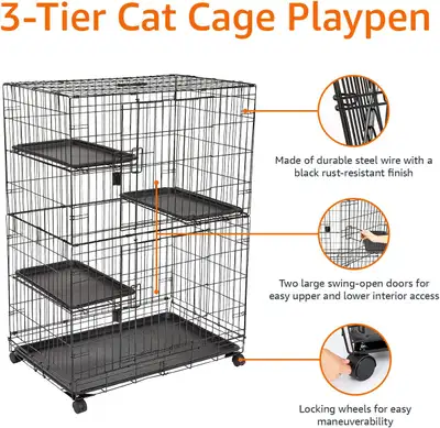 3 Tier Cat Cage Playpen-2 for sale, View more