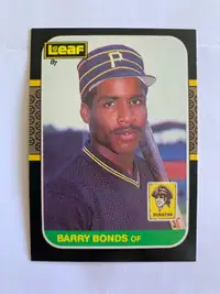 1987 Leaf Baseball Barry Bonds Rookie NM-MT/MINT RARE High Grade