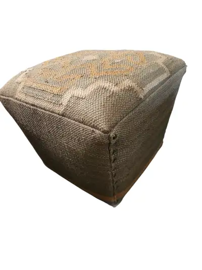 Small multicolored fabric Ottoman- lots of furniture here, View more