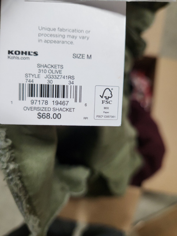 Assorted Kohls Clothing by Box in Other in London