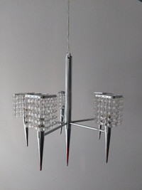 Beautiful Crystal Chandelier / Ceiling Light in Chrome Colour