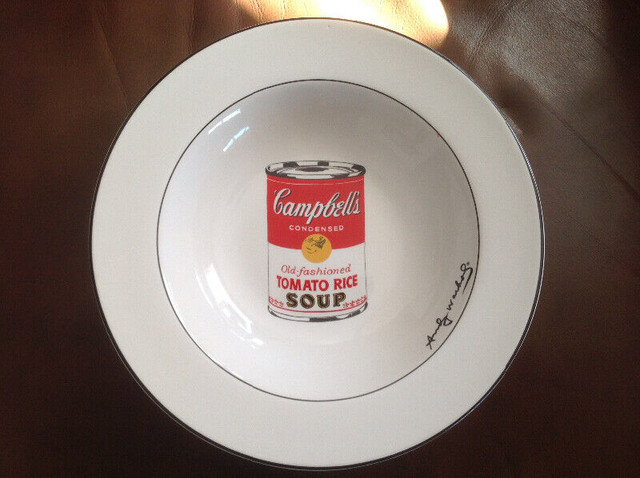 8 Pc Set Andy Warhol signed Campbell Soup Bowls in Arts & Collectibles in Cole Harbour - Image 2