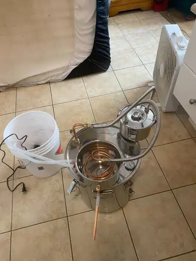 I have a distiller with a thumper double distillery process for sale. All parts are functional as sh...