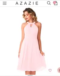 Azazie Kimmy NWT Size 20 Blushing Pink