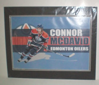 Connor McDavid Edmonton Oilers Double Matted Print