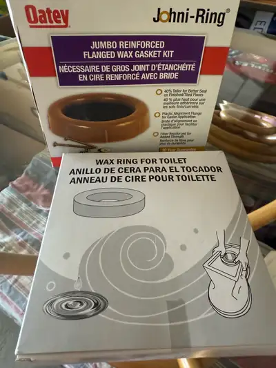 BRAND NEW WAX RING & JUMBO REINFORCED FLANGED WAX GASKET( IN BOX, View more