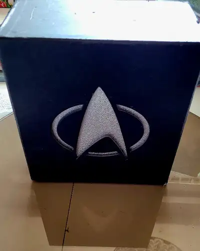 star trek - box set vhs . great shelf display item to back your open action figures,phasers and comm...