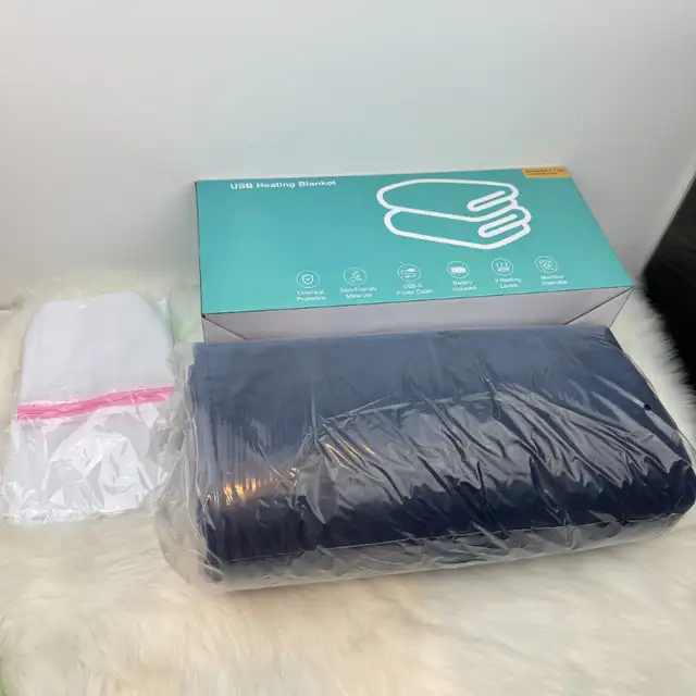 New Heated Wearable Electric Blanket with 10000mAh Battery60x34" in General Electronics in Calgary - Image 4
