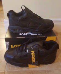 NEW Viper Safety Shoes, Sizes 12 + 13 (Black #9953)