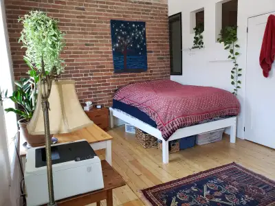 Français à suivre. Large, bright, furnished room available from August 1st to December 31st in a sha...