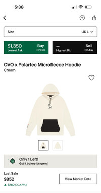 OVO x Polartec Microfleece Hoodie 