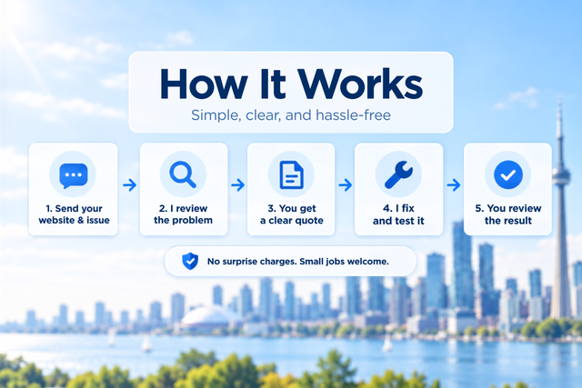 Website Fixes & Updates | WordPress, Shopify, React | Toronto563808868321863682