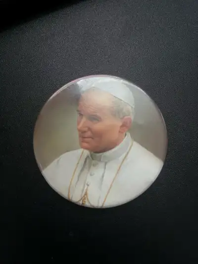 Vintage 80s Pope John Paul Pin, View more