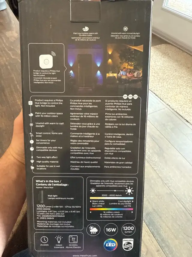 Philips Hue Outdoor Light - 3 available in Outdoor Lighting in Kingston - Image 4