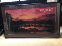 Winnipeg Manitoba Sunset Framed Print Brand New