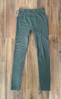 Military Green Warm Leggings