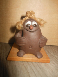 clay brownie figurine