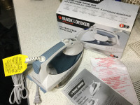 Iron Brand New -all temp steam digital - with FREE ironing Board
