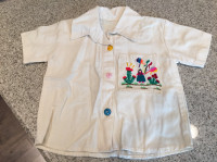 Mexican embroidered shirt 2T (NEW)