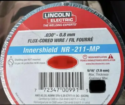 Lincoln flux core .030” wire 2lb. $40. , View more