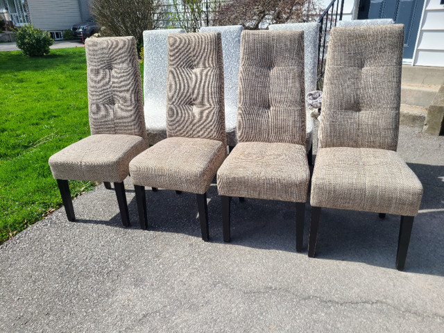 8 High back Dinning room chairs in Dining Tables & Sets in St. Catharines