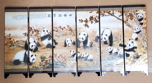 New Panda Mini Folding Screen in Arts & Collectibles in Markham / York Region - Image 2