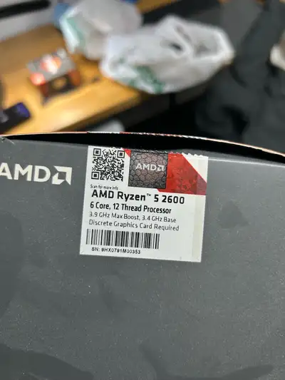 AMD AM4 - Ryzen 5 2600 with Box & Cooler, View more