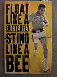Muhammad Ali framed poster