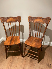 Antique Pressed Back Chairs