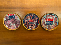 1992 Dream Team collectors plates (x 3) "The First Ten Chosen"