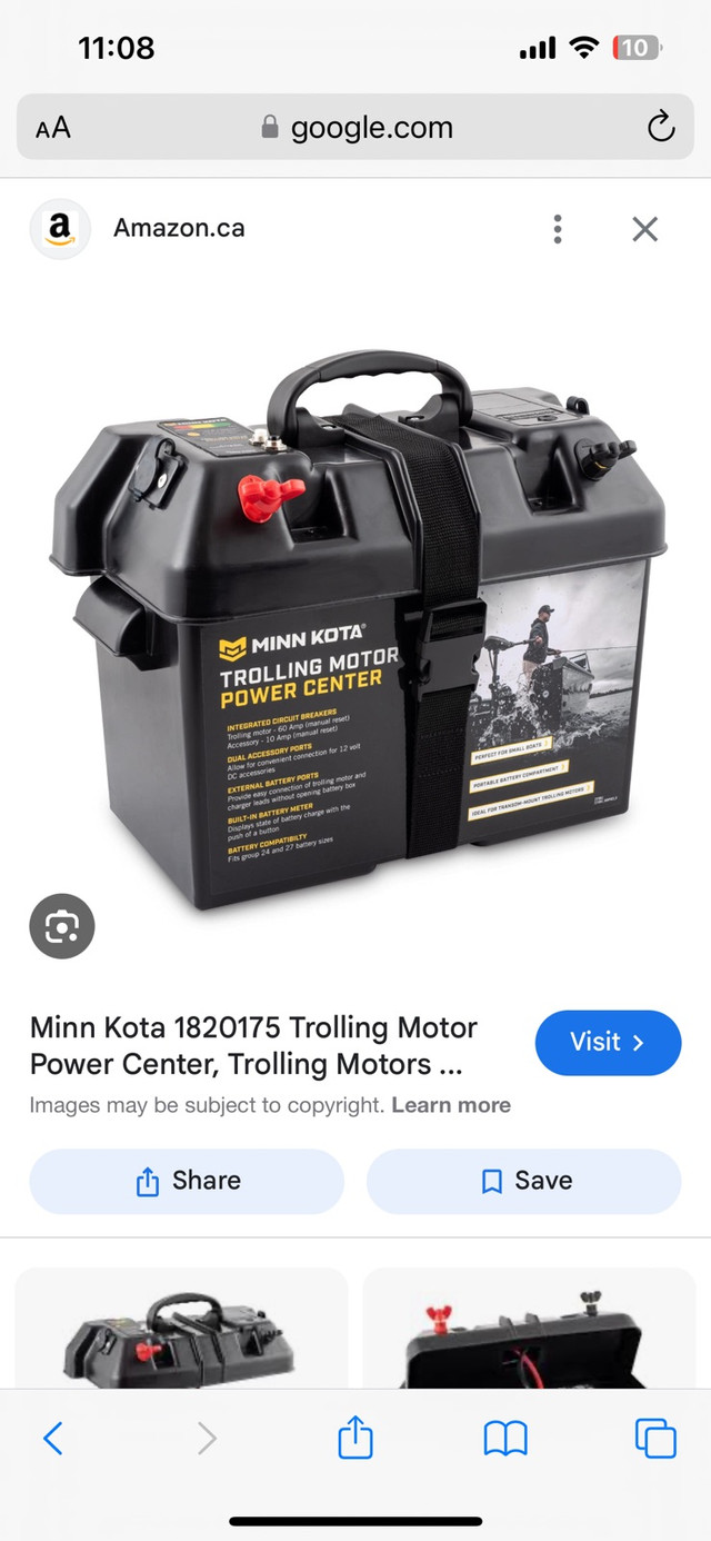 Minn kota battery box and battery in Personal Watercraft in Thunder Bay