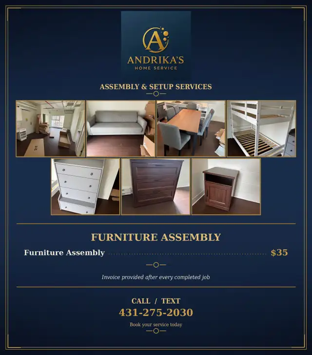 Home Services – Assembly, Repairs, Plumbing & Electrical