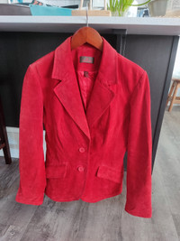 New Danier Suede Leather Women Jacket