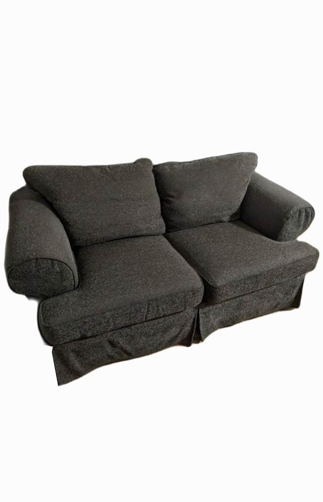 FREE DELIVERY Grey Loveseat / 2 Seater sofa / couch in Couches & Futons in Richmond - Image 2