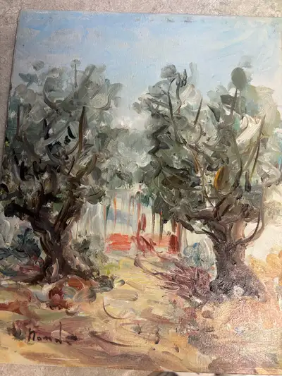 Vintage Greek Tourist Painting – Mid-Century , View more