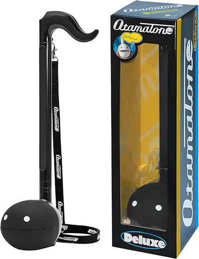 New Deluxe Otamatone Synthesizers, Black, Portable & Fun, View more